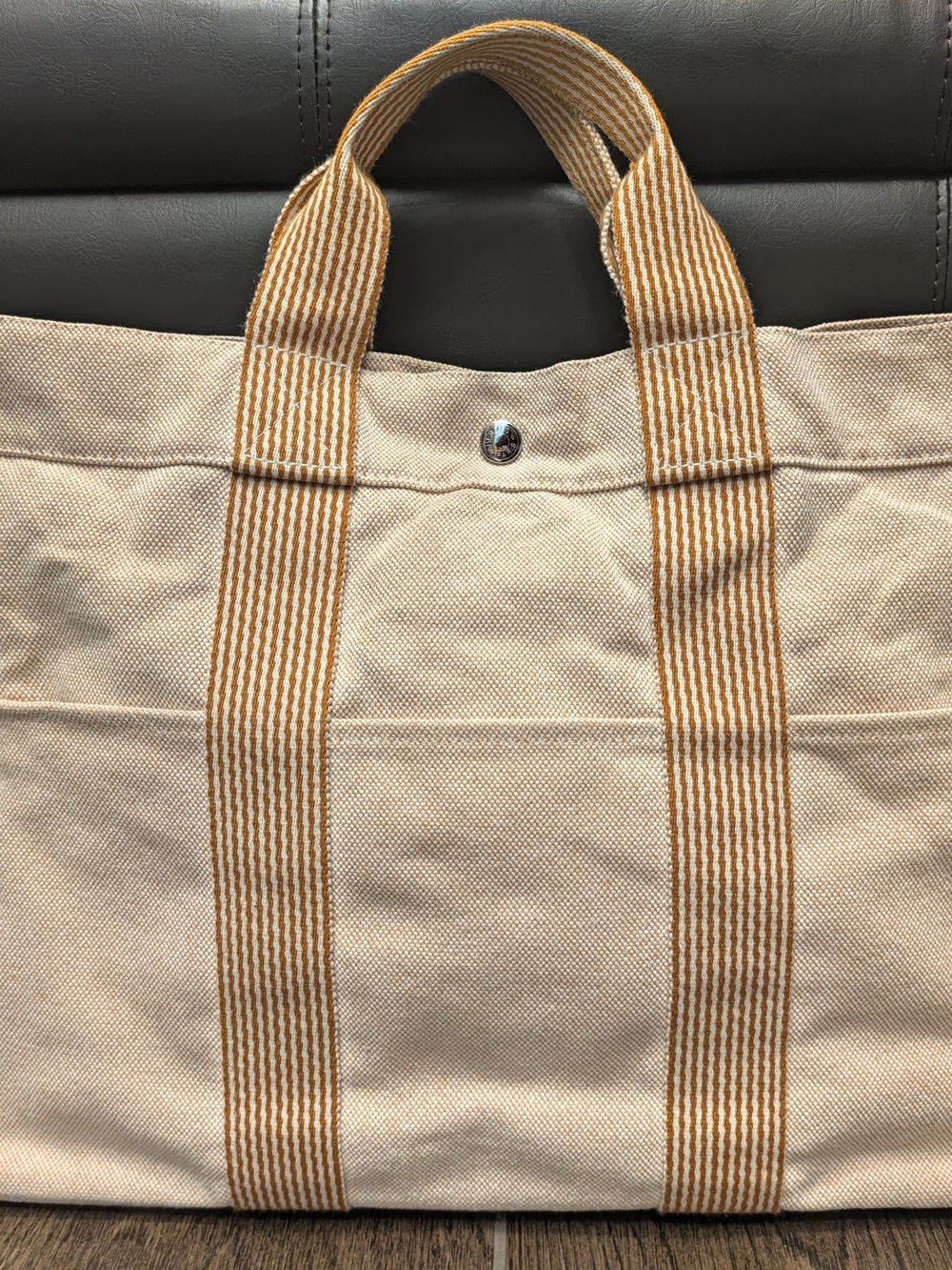 Vintage Hermès Toile Fourre-Tout MM